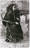 La mere de Sien en robe noire 1882